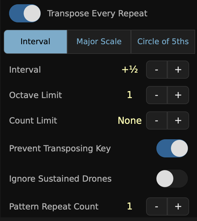 AEC Transpose Every Repeat