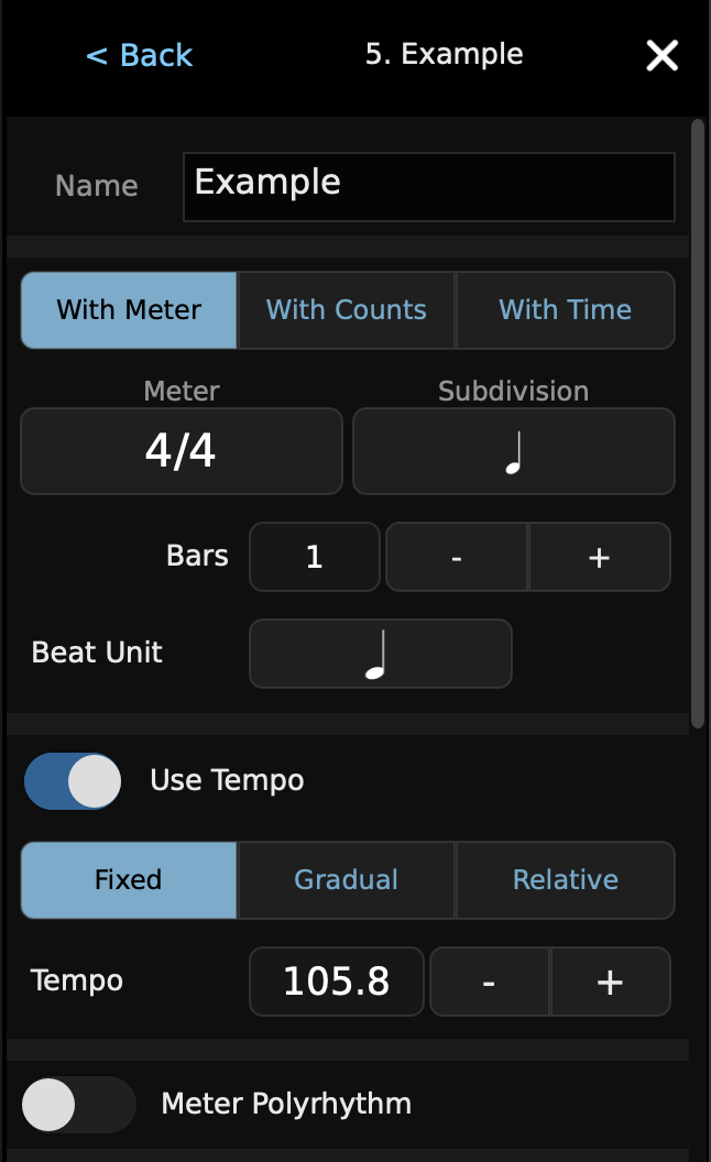 Presets Screen