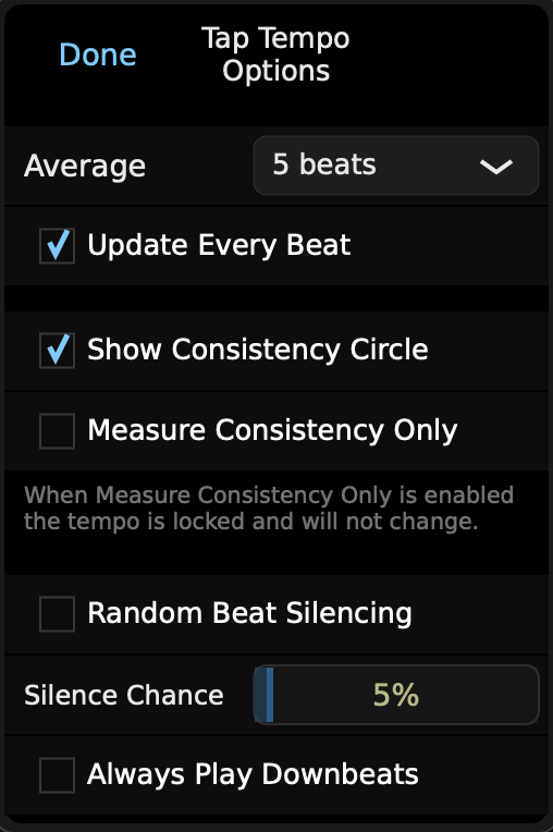 Tempo Options