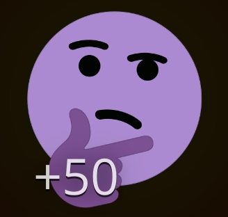 purple puzzled face
