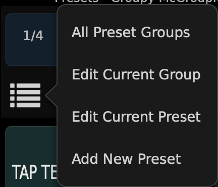 List Icon Opened