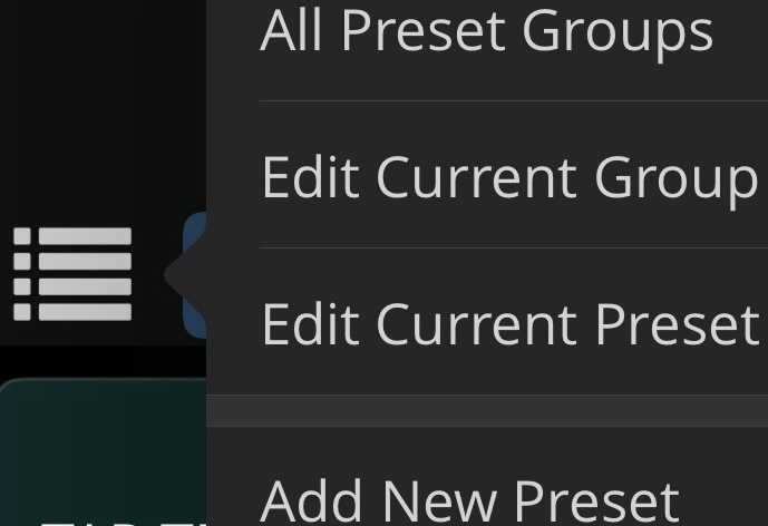 Presets Chooser