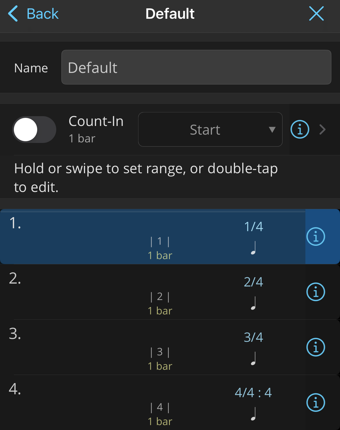 Presets List Editor