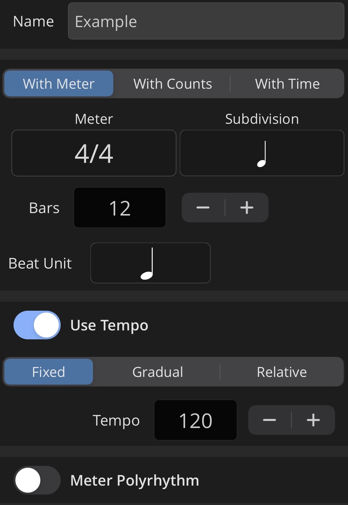 Presets Screen