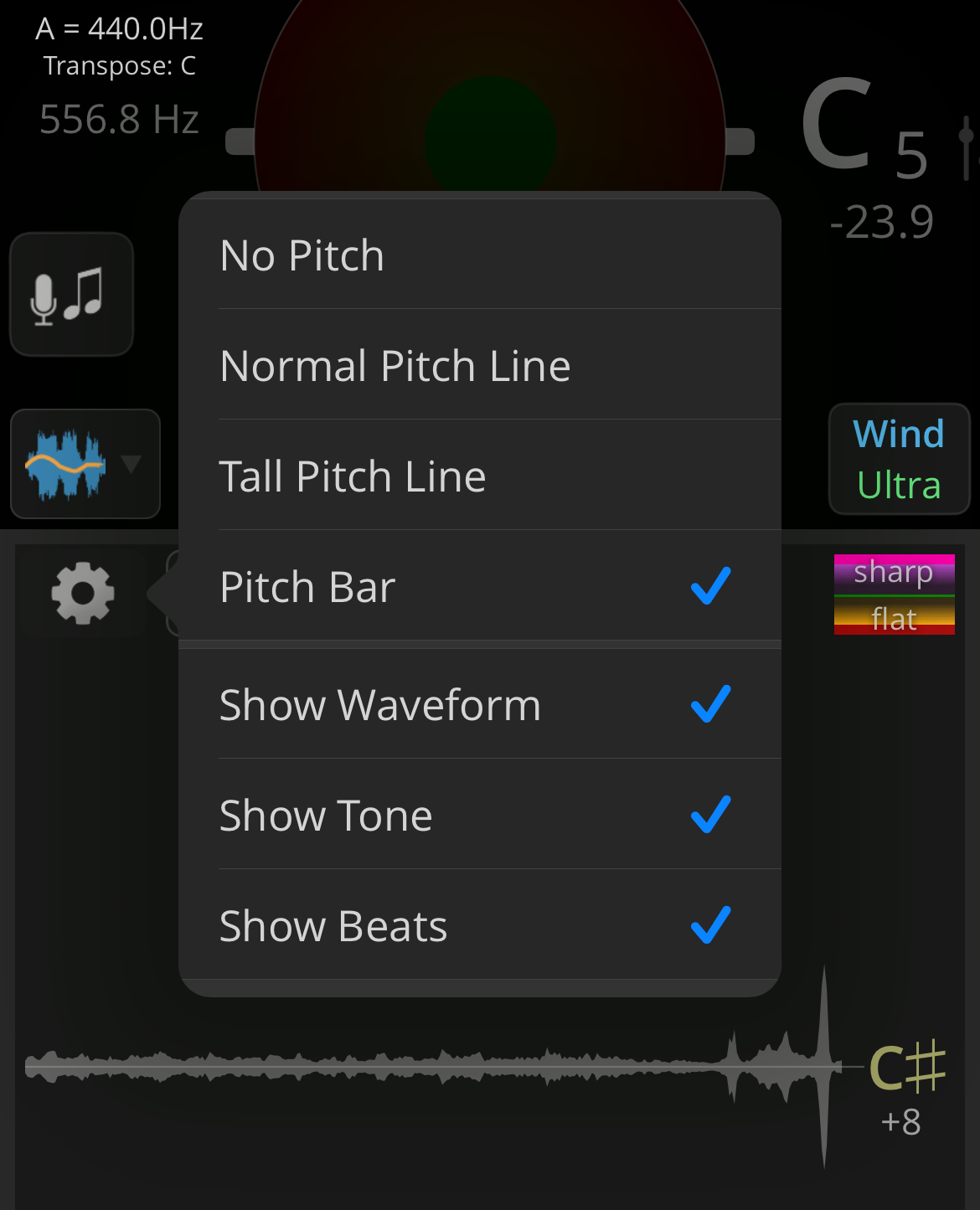 Analysis Settings